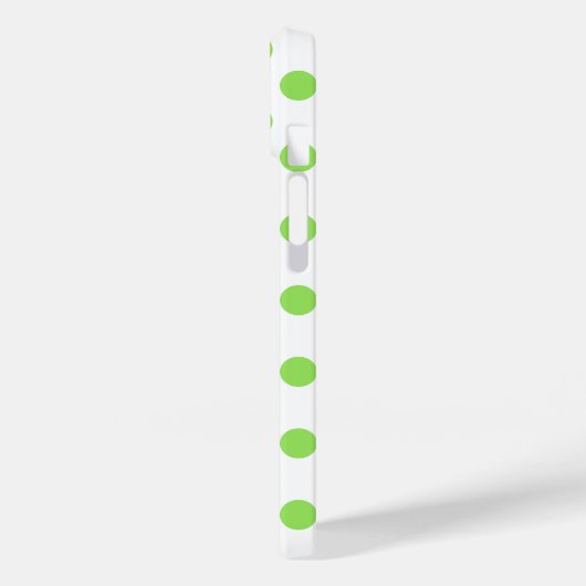 ライムと白水玉模様 Case-Mate iPhoneケース (裏面 / 左)