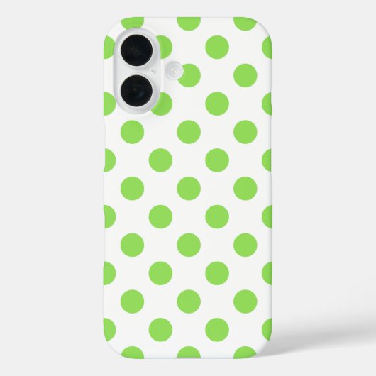 ライムと白水玉模様 Case-Mate iPhoneケース (裏面)