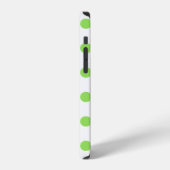 ライムと白水玉模様 iPhoneケース (左側面)