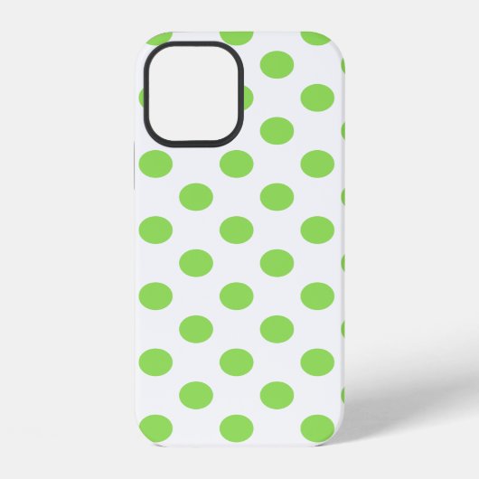 ライムと白水玉模様 iPhoneケース (裏面)
