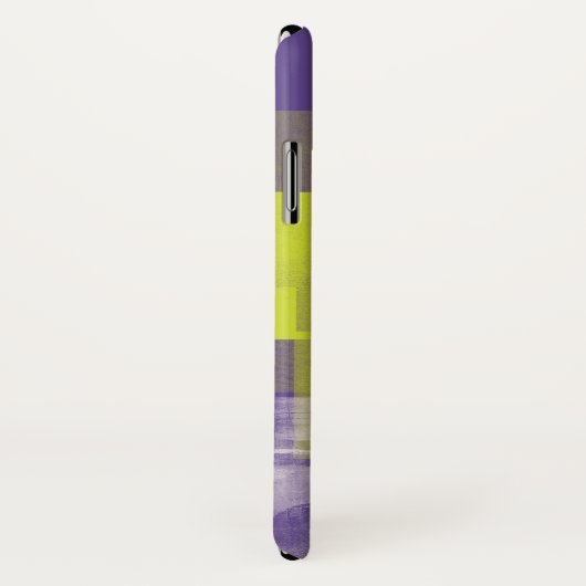 ライムと紫 Case-Mate iPhoneケース (裏面/右)