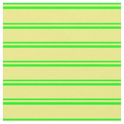 ライムと黄色の色のストライプ ファブリック (クローズアップ)