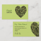 ライムのグルメの食糧恋人のカスタムな名刺 名刺 (正面/裏面)