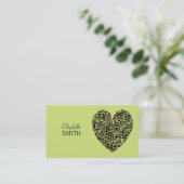 ライムのグルメの食糧恋人のカスタムな名刺 名刺 (スタンド正面)