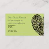 ライムのグルメの食糧恋人のカスタムな名刺 名刺 (裏面)