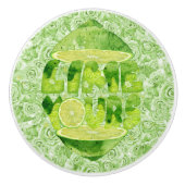 ライムのセラミックスノブ大 セラミックノブ (正面)