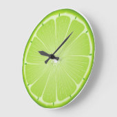 ライムのタイムデライト:調理師とパーティーおもしろい ラージ壁時計 (傾斜)