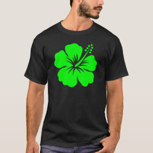 ライムのハイビスカスの花 Tシャツ