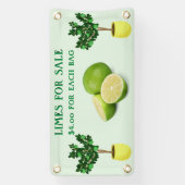 ライムのパーソナライズ販売フルーツスタンド 横断幕 (縦)
