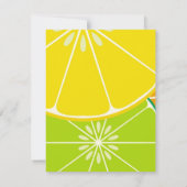 ライムのパーティの招待状 招待状 (裏面)