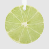 ライムのフルーツの新しい切れ オーナメント (裏面)