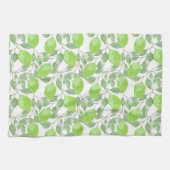 ライムのプリント キッチンタオル (横)