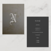 ライムのモノグラム 名刺 (正面/裏面)