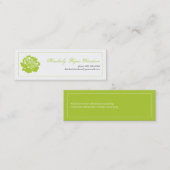 ライムの名刺の独身のな花 スキニー名刺 (正面/裏面)