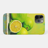 ライムの明るいサマーポップデザイン Case-Mate iPhoneケース (裏面(横))
