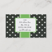 ライムの水玉模様 名刺 (裏面)