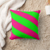 ライムの緑熱いピンク クッション (ブランケット)