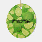 ライムの背景 セラミックオーナメント (左)