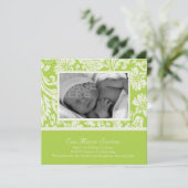 ライムの花の誕生の発表 招待状 (スタンド正面)