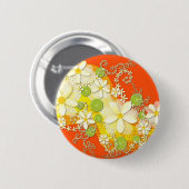 ライムの花輪ボタン 缶バッジ (正面&裏面)