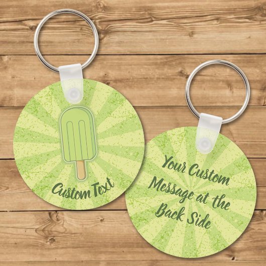 ライムアイスクリームスティックキーチェーン キーホルダー