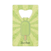 ライムアイスクリームスティック クレジットカード栓抜き (正面)