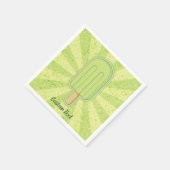 ライムアイスクリームスティック スタンダードカクテルナプキン (角)