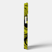 ライムアガテマーブル抽象芸術名モノグラム名 Case-Mate iPhoneケース (裏面 / 右)