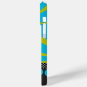 ライムアクアパーソナライズされた金ゴールドダマスクiphone 4 ケース Case-Mate iPhoneケース (裏面 / 左)