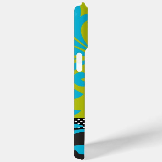 ライムアクアパーソナライズされた金ゴールドダマスクiphone 4 ケース Case-Mate iPhoneケース (裏面 / 右)