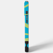 ライムアクアパーソナライズされた金ゴールドダマスクiphone 4 ケース Case-Mate iPhoneケース (裏面 / 左)