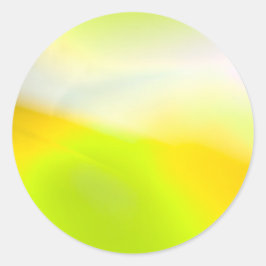 ライムイエロープリントシール ラウンドシール