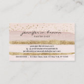 ライムイエローホーム結婚ズケーキ卸売ベーカリー 名刺 (裏面)