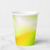 ライムイエロー紙カップ 紙コップ (裏面)