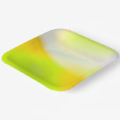 ライムイエロー紙プレート ペーパープレート (傾斜あり)