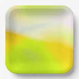 ライムイエロー紙プレート ペーパープレート