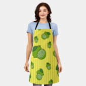 ライムイラストレーション エプロン (着用した状態)