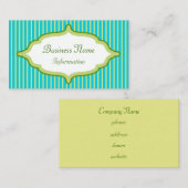 ライムカスタムターコイズ名刺 名刺 (正面/裏面)