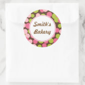 ライムカスタムドットステッカー ラウンドシール (バッグ)