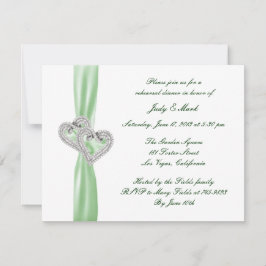 ライムカスタムハートリハーサルディナー招待状 招待状