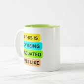 ライムカラー2トーンマグ ツートーンマグカップ (正面左)