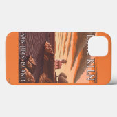 ライムキルンライトハウスヴィンテージ旅行ポスター Case-Mate iPhoneケース (裏面 (横))