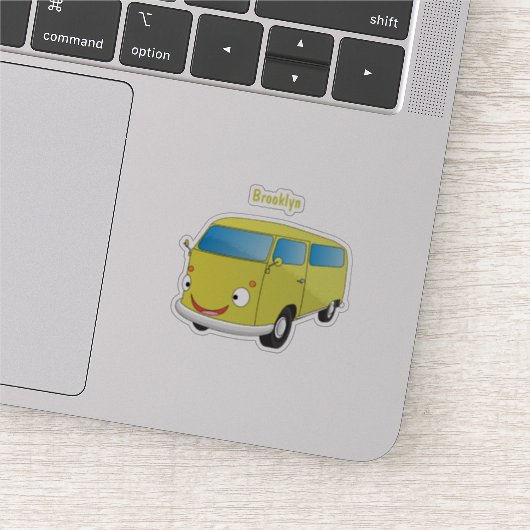 ライムクラシックグリーンのバン漫画 シール (詳細)