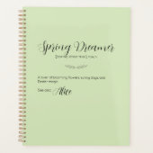 ライムクリームイースターバニープランナー プランナー手帳 (正面)