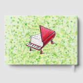 ライムクリームウォーター芸術的カラージャーナルPiano Book ゲストブック (裏面)