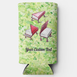 ライムクリーム絵を描（ばちゃばちゃ）跳ねるカスタマイズ可能なスケッチアート スリム缶クーラー