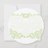 ライムグお洒落リー結婚バードサンキューカード サンキューカード (裏面)