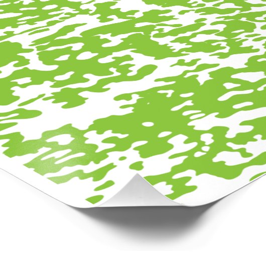 ライムグランジグリーンパターン – 夏抽象芸術デコール ポスター (コーナー)