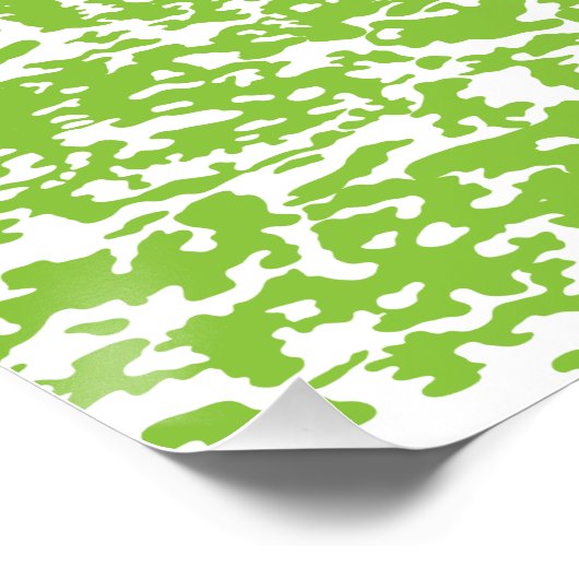 ライムグランジグリーンパターン – 夏抽象芸術デコール ポスター (コーナー)