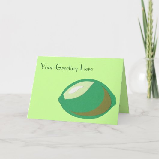 ライムグリーティングカード カード (正面)